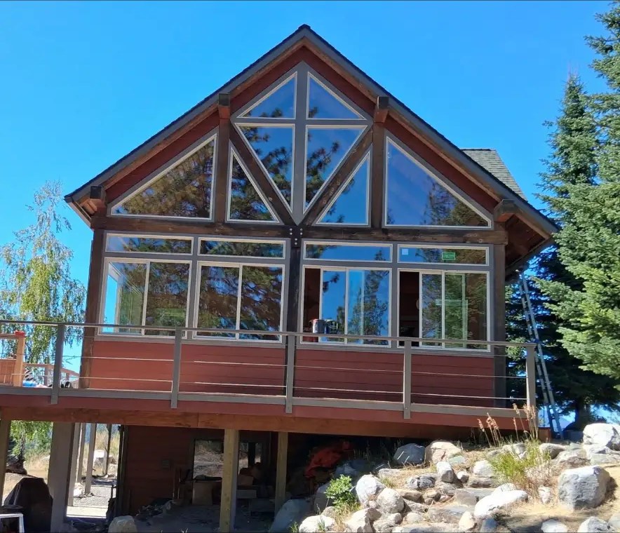 Timber gable window wall — Modern Builds project by KD's Custom Exteriors