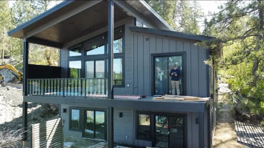 Two-story deck & window wall — Modern Builds project by KD's Custom Exteriors